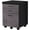 Black, variant on File Cabinet Rolling Mobile Printer Stand Office Work Laminate Grey
