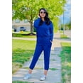 thumbnail image 5 of Womens Long Sleeve Crewneck Pullover Tops And Long Pants Tracksuit, 5 of 10
