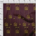 thumbnail image 2 of oneOone Georgette Viscose Carmine Red Fabric Chevron|Floral & Women Block Craft Projects Decor Fabric Printed By The Yard 42 Inch Wide, 2 of 4