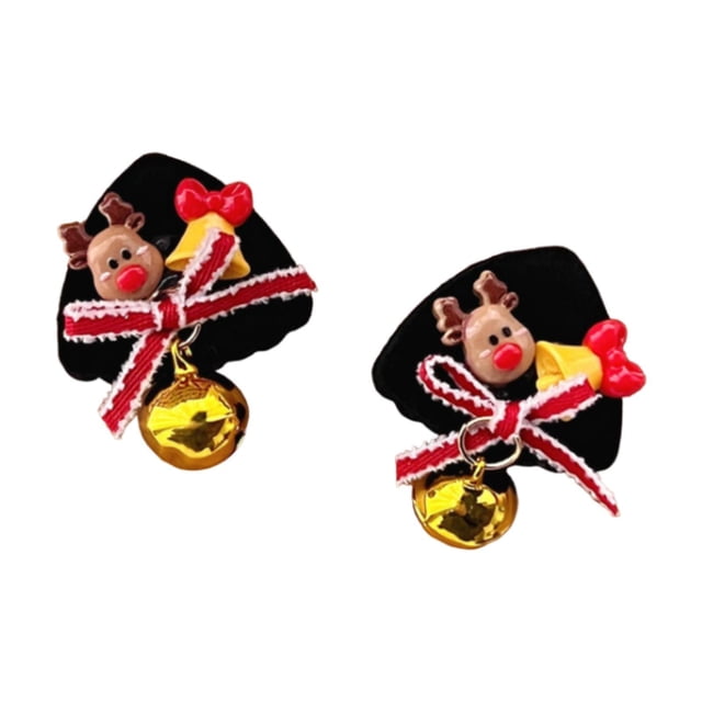 Pinzas para el pelo navideñas jinwen 3.3 cm x 4 cm
