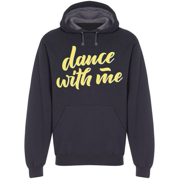 Dance With Me Music Quote Hoodie Men -Image by Shutterstock, Male XX-Large