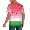 thumbnail image 2 of Hirioo Watermelon for Men's Baseball T-shirt Shirts Short Sleeve Casual Summer Button Stretch T Shirts,Size S-4XL-3X-Large, 2 of 7