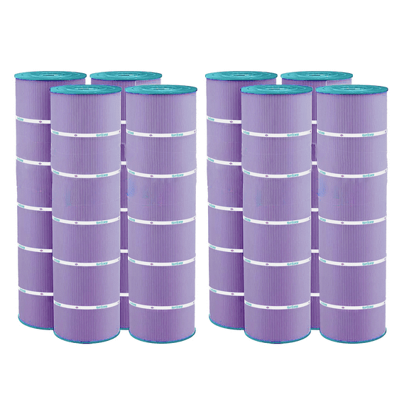 Hurricane 8 Pack HF7488-04P Platinum Purple Pool Filter Cartridge Replacement