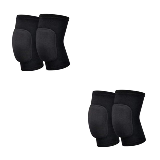 Sonducket Rodilleras de poliéster con tejido agradable a la piel para danza y fútbol Rodilleras Voleibol Negro Como se muestra Negro Como se muestra 2Conjunto