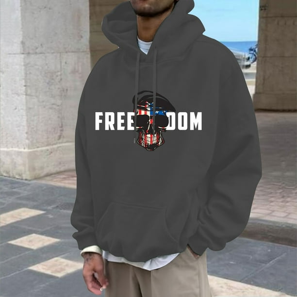 WILLBEST Sudadera con Capucha para Hombre, Suave y Cómoda, para Uso Informal y Actividades Al Aire Libre, con Bolsillo Frontal Tipo Cangurera Chica