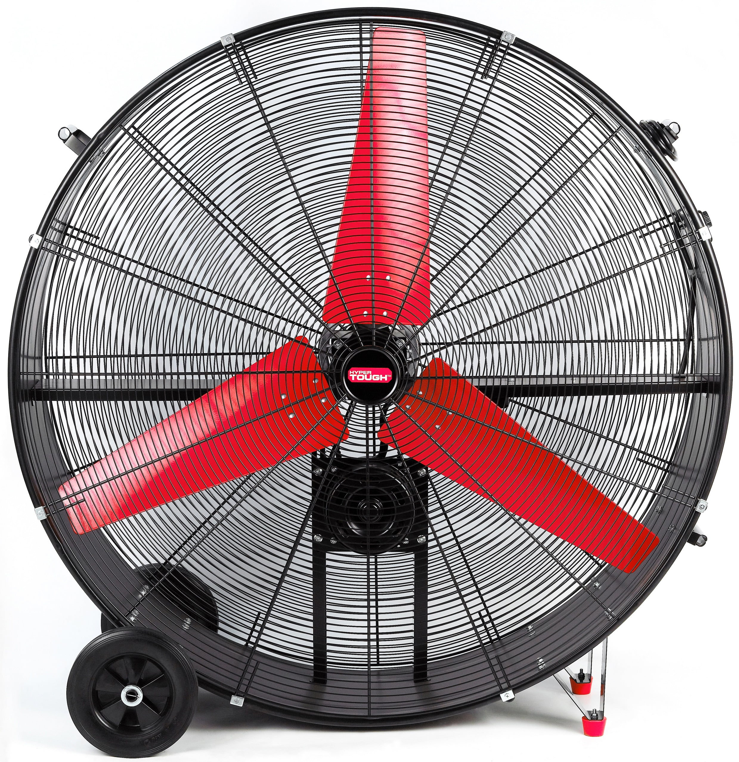 Hyper Tough New 42 inch Commercial & Industrial Belt Drive Drum Fan Red & Black