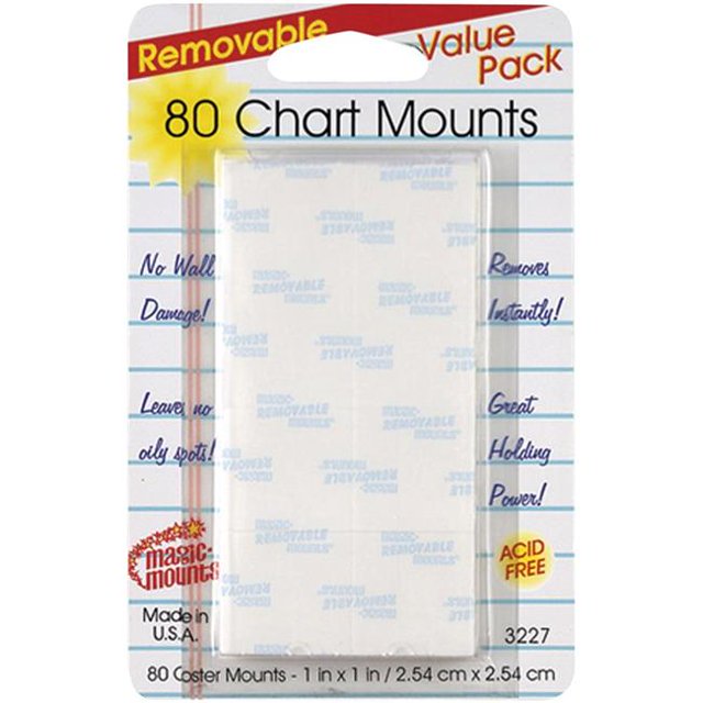 Miller Studio MIL3227-3 Onglets Muraux 1 x 1 Po. 80 Onglets de Tableau - Lot de 3