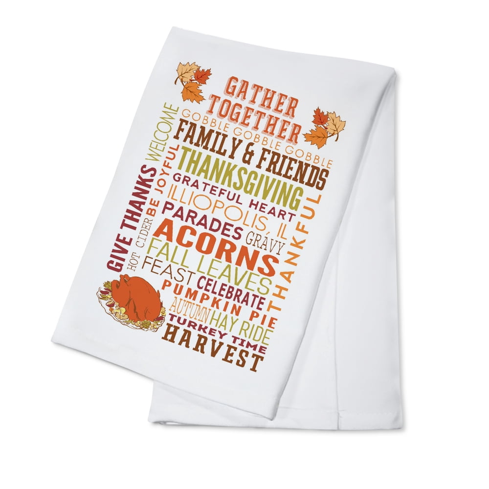 Illiopolis, IL - Gather Together - Thanksgiving Typography ...