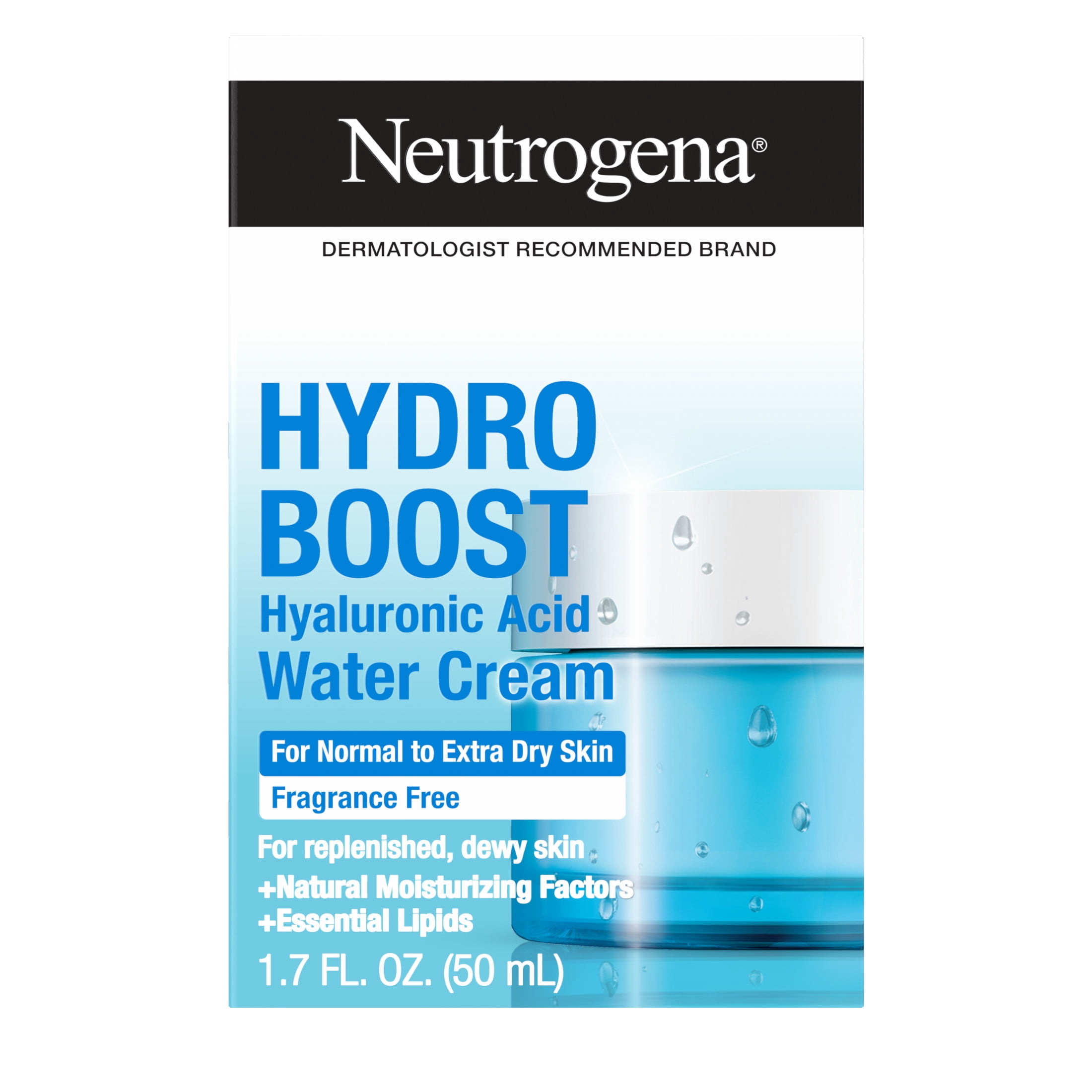 Neutrogena Hydro Boost Hydration Routine: Water Cream & Serum, 2 Items