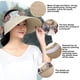 thumbnail image 2 of Sonducket Sombrero de algodón y lino para mujer, sombrero decorativo a prueba de viento, transpirable, plegable, para exteriores, senderismo, playa, Sombreros Gris Sonducket AP019206-04, 2 of 6