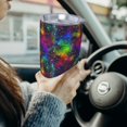 thumbnail image 6 of KLL Bright Universe Print 40oz Stainless Steel Insulated Car Cup with Spillproof Lid - Keep Your Drink Hot or Cold on the Go-Without Straw, 6 of 8