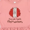 thumbnail image 4 of Inktastic I'm So Cute, I Must Be Peruvian Flag Sunflower Girls Toddler Dress, 4 of 5