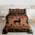 thumbnail image 2 of Feelyou Farmhouse Deer Animal Full Size Comforter Sets, Countryside Bedding Sets, 3pcs, 2 of 8