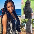 thumbnail image 5 of Nuevo cabello de crochet sintético de 24 pulgadas, trenzas de crochet sintéticas, cabello precortado, cabello sintético de diosa, cabello trenzado suave y extensible, 5 of 5