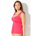 thumbnail image 5 of Swimsuits for All Women's Sweetheart Wrap Tankini Top, 5 of 5