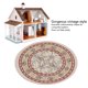thumbnail image 3 of 1: 12 Casa De Muñecas, Alfombra Redonda De 6,2 Pulgadas De Diámetro, Exquisita Alfombra Tejida En Miniatura Vintage Para Decoración De Casa De Muñecas, 3 of 7