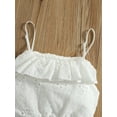 thumbnail image 4 of Franhais Kid Baby Girl's Summer Clothes Set, Sleeveless Lace Ruffled Camisole + High Waist Skirt Sweet Clothing, 4 of 9