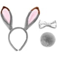 thumbnail image 2 of Zootopia-Orejas de conejo de peluche para niños, diadema de simulación flexible, accesorios bonitos, regalo, Cosplay, Judy, gris, 2 of 3