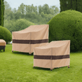 thumbnail image 4 of WJ-X3 Waterproof Patio Outdoor Lounge Chair Covers, 43" W x 42" D x 42" H, Beige & Coffee, 4 of 9