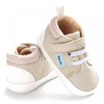 thumbnail image 5 of Baby Shoes Boys Girls Infant Sneakers Non-Slip Rubber Sole Toddler Crib First Walker Shoes 0-18M (Beige), 5 of 6