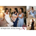 thumbnail image 4 of UVN Pajamas for Women 2 Piece Ruffle Strap Tops and Drawstring Long Pants Ladies Casual Sleepwear Lounge Pajama Sets with Pockets, 4 of 7