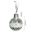 thumbnail image 2 of Light Up Christmas Ornaments, Glowing White Baubles, Plastic Hanging Decor, Shatterproof Design, For Holiday Tree, 2 of 8