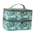 thumbnail image 1 of Estuche organizador de esmalte de uñas, Estuche de transporte de esmalte de uñas de viaje, bolsas extraíbles de nailon con capacidad para 40 botellas, verde, 1 of 8