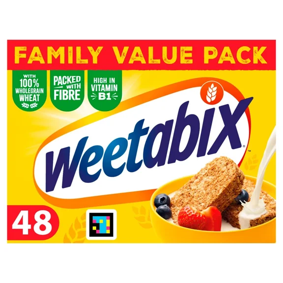 Weetabix Breakfast Cereal - Family Pack of 48 Biscuits