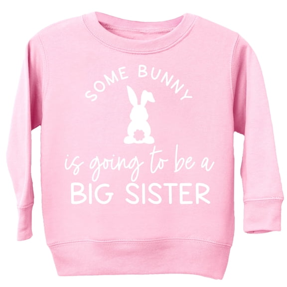 Big Sister Easter Sweatshirt Some Bunny is Promoting me to Big Sister Sweater for Girls Pink Sweatshirt 2T