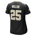 thumbnail image 3 of Women's Nike Kendre Miller  Black New Orleans Saints Team Game Jersey, 3 of 7
