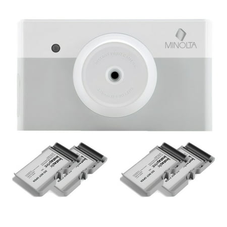 Minolta MNCP10 instapix Instant Print Camera (Gray) with 40-Print