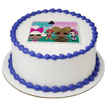 Surprise You Glow Girl PhotoCake® Edible Cake Topper Icing Image for 8 Inch Round Cake or Larger