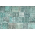 thumbnail image 1 of Ahgly Company Indoor Rectangle Contemporary Tiffany Blue Abstract Area Rugs, 5' x 8', 1 of 6