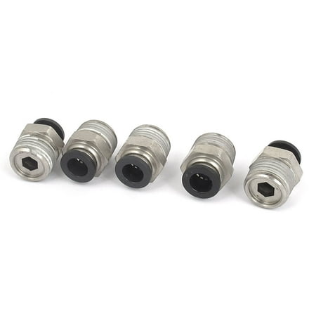 5/16  Tube 3/8NPT Male Thread Straight Air Line Quick Coupler Fittings