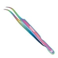 thumbnail image 7 of 4PCS - 12CM Multi Titanium Coated Eyelash Extension Tweezers With Pink Glitter Magnetic Kit - Made of Japanese Stainless Steel, 7 of 7