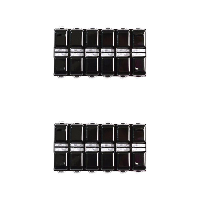 Vogacara Gran oferta, 1 unidad, caja de almacenamiento vacía de diamantes de imitación para decoración de uñas de 12 rejillas de plástico Type2 NO2