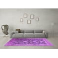 thumbnail image 3 of Ahgly Company Indoor Square Oriental Purple Industrial Area Rugs, 7' Square, 3 of 4