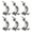 Black, variant on 6 Pcs Cherry Blossom Patches, Floral Vine Trim Adds Elegant DIY Decoration To Jeans Backpacks Jackets Hats Shirts Bags and Craft Projects