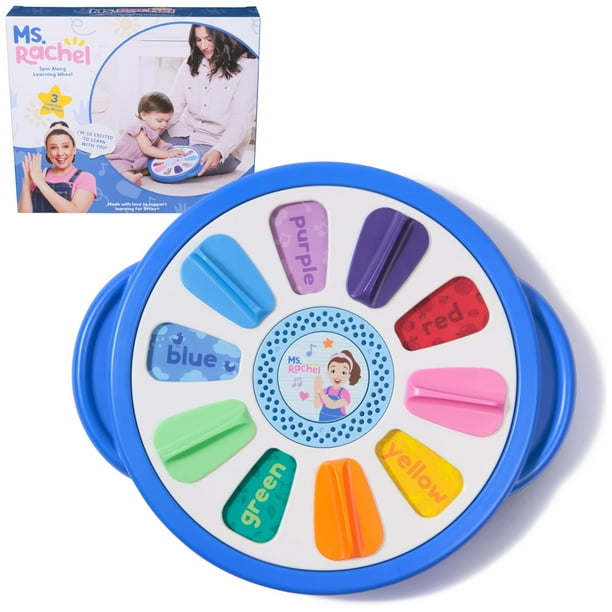 Learning Wheel Ms. Rachel Spin Along en 3 modos, de 1 a 3 años o más