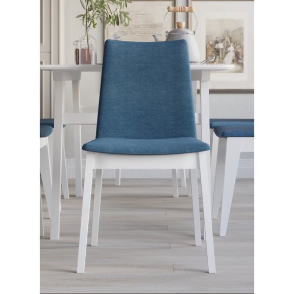 Home Design Mitchell 7-pieces Dining Table and Chair 6 Chairs Only - White