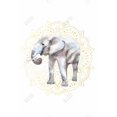 thumbnail image 3 of Elephant on mandalas pattern - 24"x36" canvas - Print on demand, 3 of 5