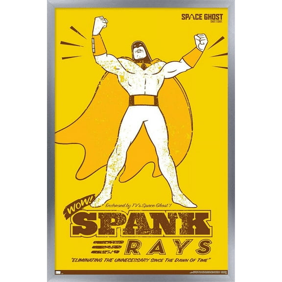 Space Ghost Coast to Coast - Spank Rays Wall Poster, 22.375" x 34", Framed