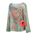 thumbnail image 4 of Womens Blouses Women's Pattern Printed Casual Pullover Sweater Long Sleeve Shirts for Women, 4 of 6