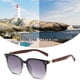 thumbnail image 4 of Gafas de sol redondas de la sombrilla de la moda de la cara del marco de madera retro de la pierna, hechas de madera y PC, 4 of 5