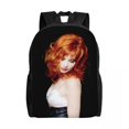 thumbnail image 1 of Customized Lovely Mylene Farmer Backpacks Men Women Basic Bookbag for School French Singer Bags, 1 of 4