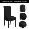 thumbnail image 5 of Unique Bargains High Elasticity Dining Chair Slipcover Black L, 5 of 8