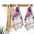 thumbnail image 6 of Nawy Purple Black Tulips Kitchens Bathrooms Showers Hand Towel 2-Pack 27.5*16in, 6 of 6