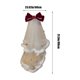 thumbnail image 3 of Fiudx Diadema Navideña de Terciopelo con Lazo, Contraste de Colores Rojo y Blanco, Exquisitamente Hecha a Mano, Material Suave y Cómodo, Accesorio para Fiestas y Bodas, Regalo Navideño, Talla 60-80 C, 3 of 6
