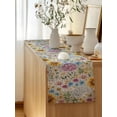 thumbnail image 5 of Table Runner 120 Inches Long for Kitchen Dining, Sunflower Vintage Dresser Scarf Farmhouse, Dining Table Decorations for Wedding/Parties, Yellow Floral Summer Botanical Retro Art 13 x 120 In, 5 of 8
