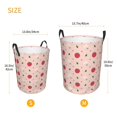 thumbnail image 2 of Lsque Strawberry pattern Laundry Hamper Basket, Tall Woven Rope Hamper Basket for Clothes, Lightweight Storage Basket, Collapsible Waterproof-Medium, 2 of 8